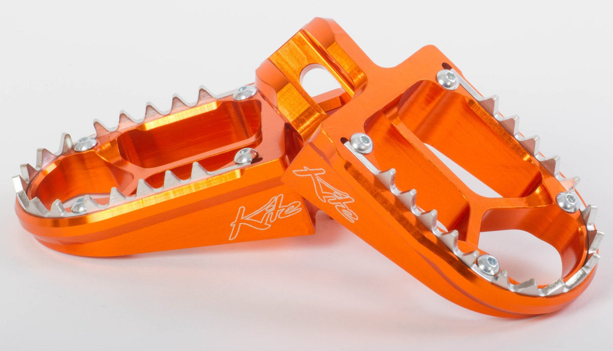 KITE FOOT PEG BILLET ALLOY KTM ORANGE 16>