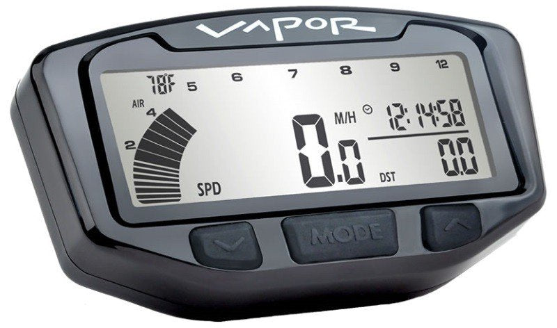 TRAIL TECH VAPOR DIGITAL GAUGE SPEEDO CONVENTIONAL FORK 25mm WATER