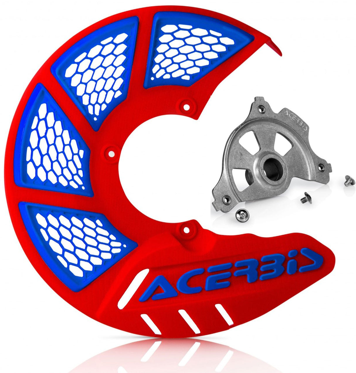 ACERBIS X-BRAKE 2.0 DISC COVER & MOUNT RED BLUE HONDA CR CRF 00-23