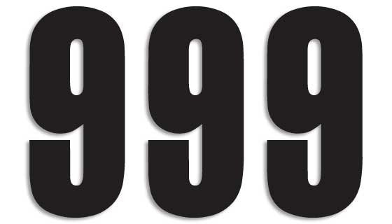 BLACKBIRD NUMBERS THREE SERIES 3PK 13x7cm Black 9