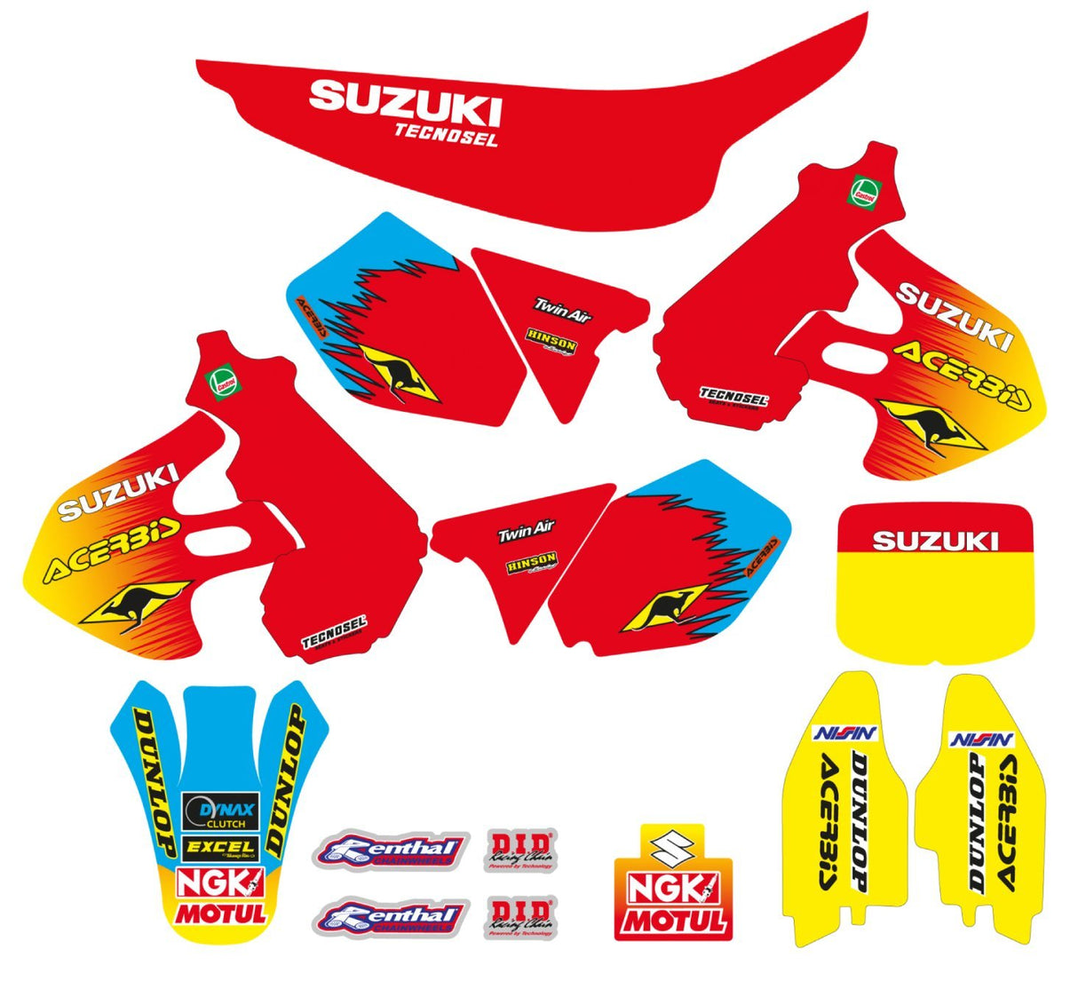 TECNOSEL DECALS REPLICA SUZUKI 99 RM 125 250 96-00