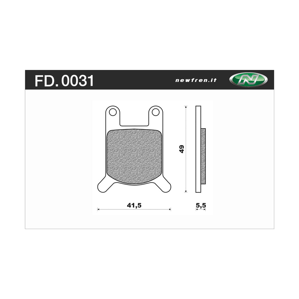 Newfren Brake Pads - Touring Organic