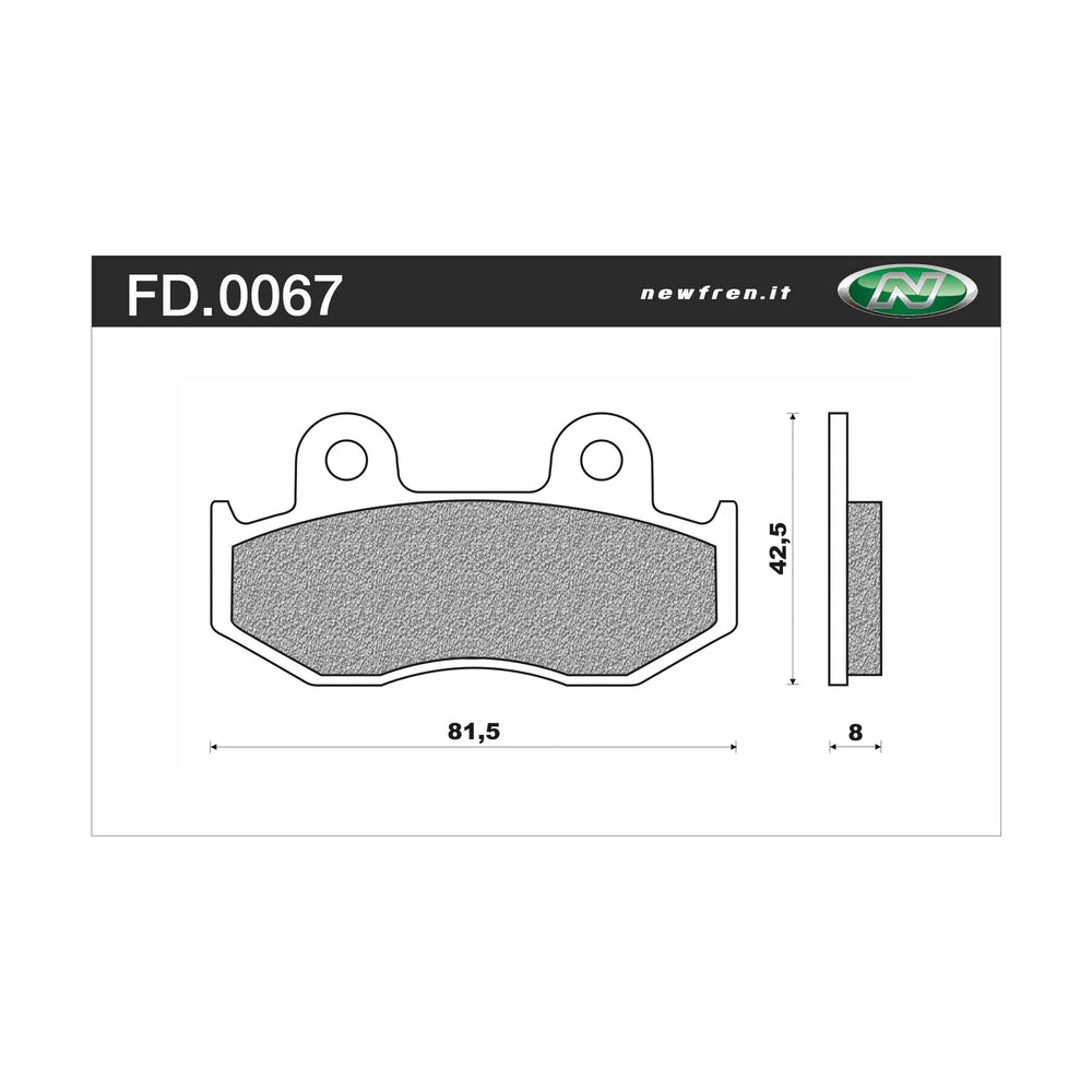 Newfren Brake Pads - Off Road Dirt Organic