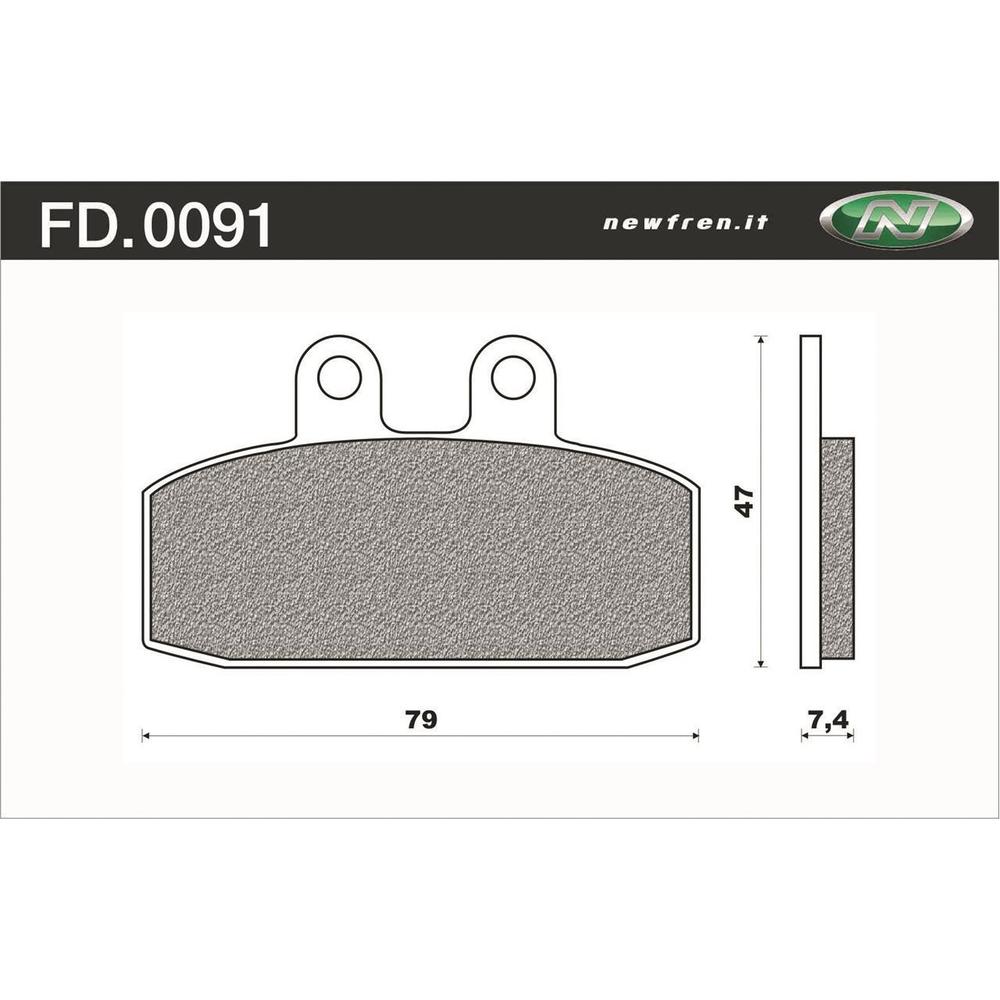 Newfren Brake Pads - Touring Organic