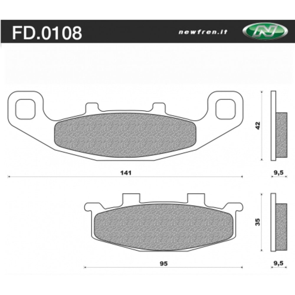 Newfren Brake Pads -Touring Organic