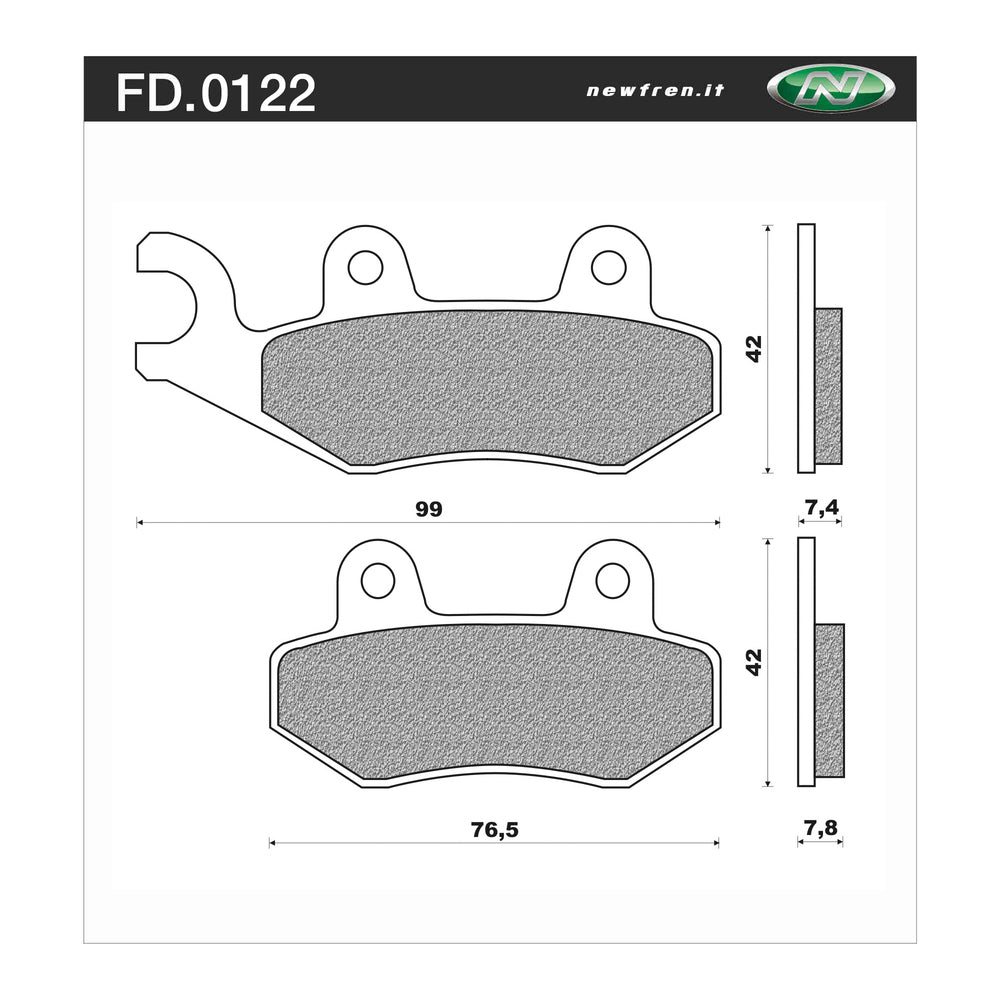 Newfren Brake Pads - Touring Sintered