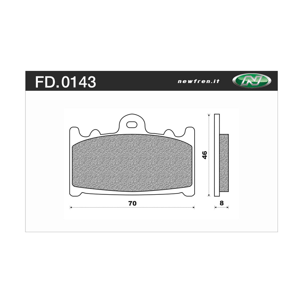 Newfren Brake Pads - Touring Sintered