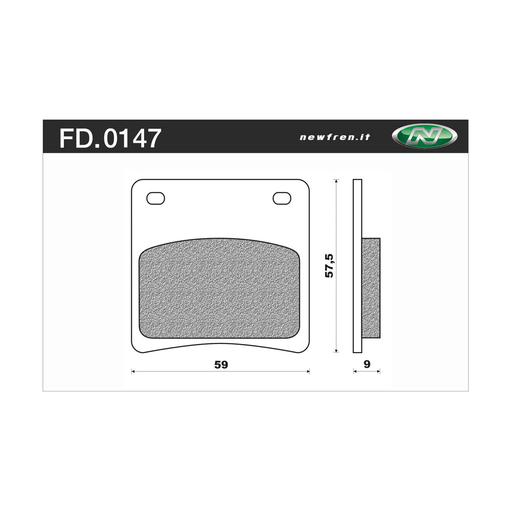 Newfren Brake Pads -Touring Organic
