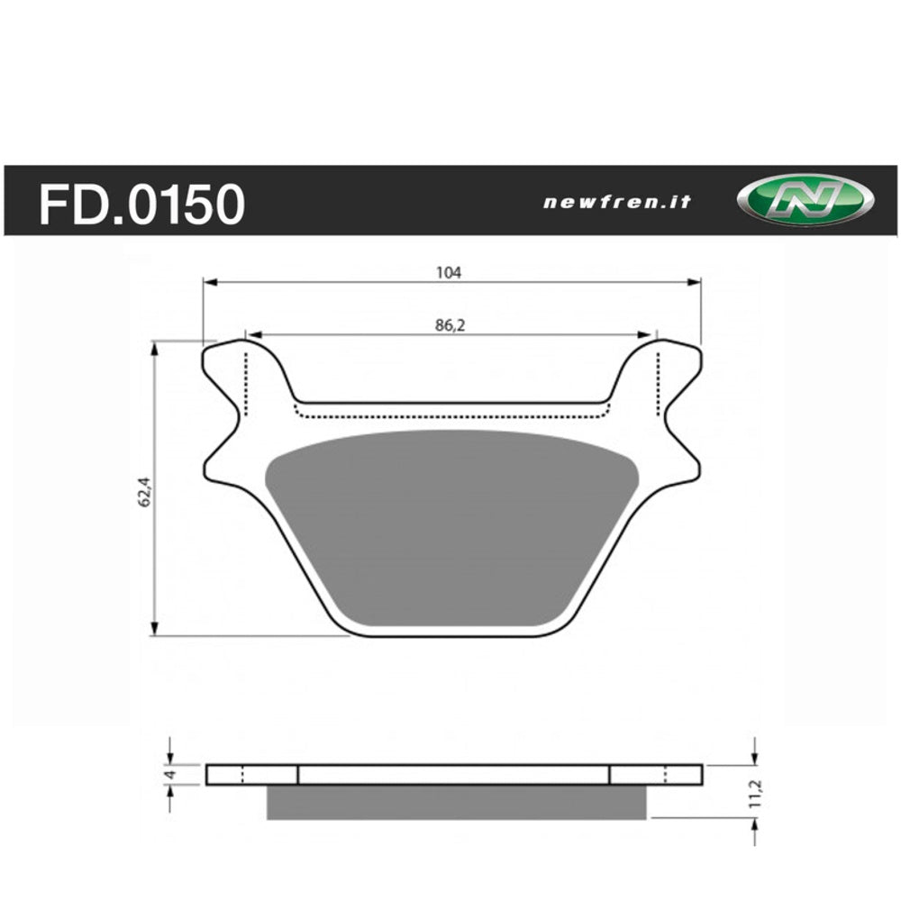 Newfren Brake Pads - Touring H/D Sintered