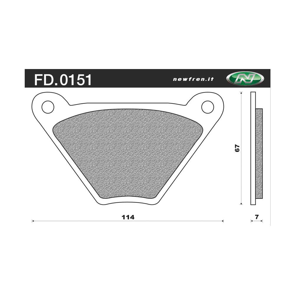 Newfren Brake Pads - Touring H/D Sintered