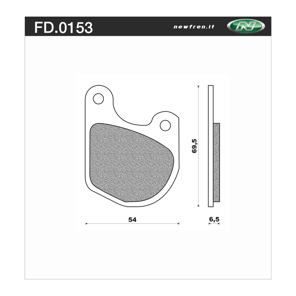 Newfren Brake Pads - Touring H/D Organic