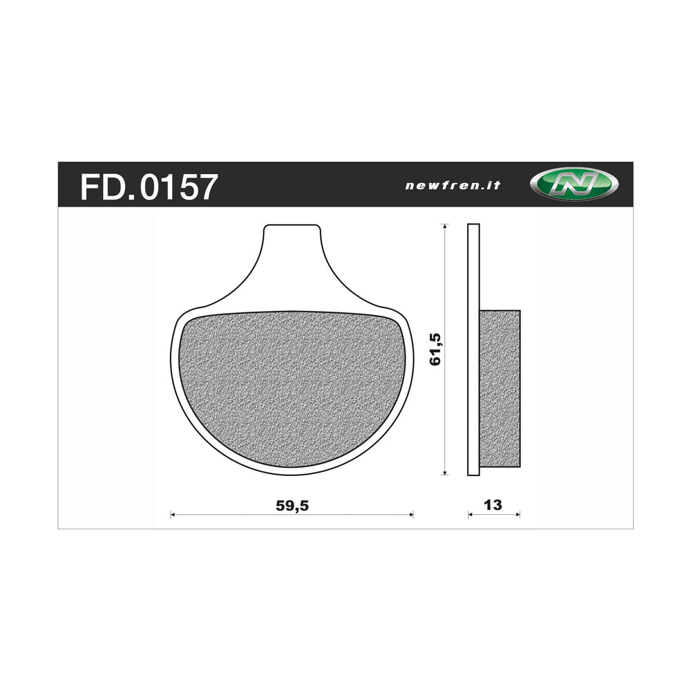 Newfren Brake Pads - Touring H/D Organic