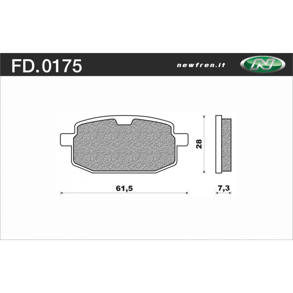 Newfren Brake Pads - Scooter Organic