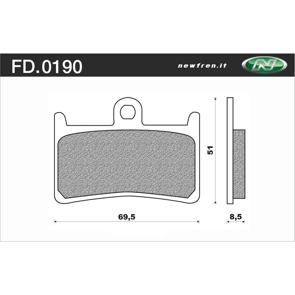 Newfren Brake Pads - Touring Organic