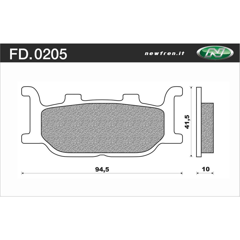 Newfren Brake Pads - Touring Sintered