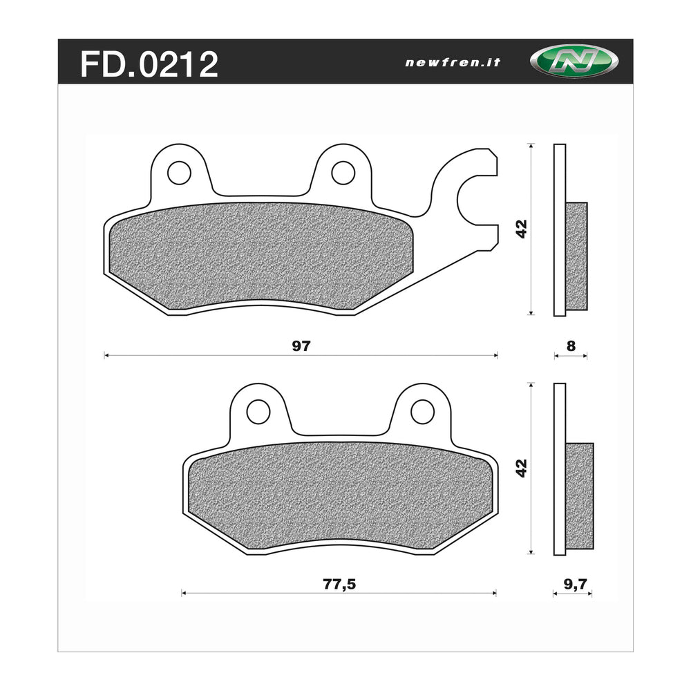 Newfren Brake Pads - Touring Organic