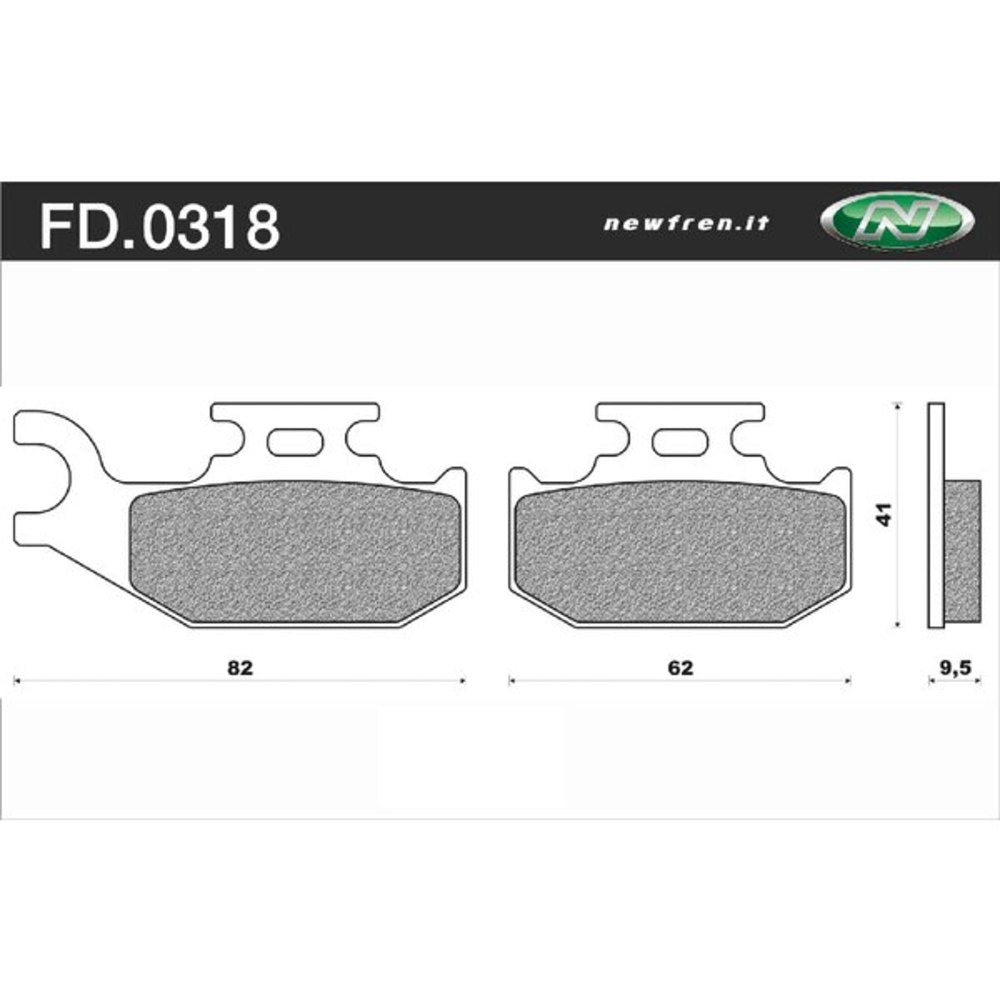 Newfren Brake Pads - Off Road ATV Organic