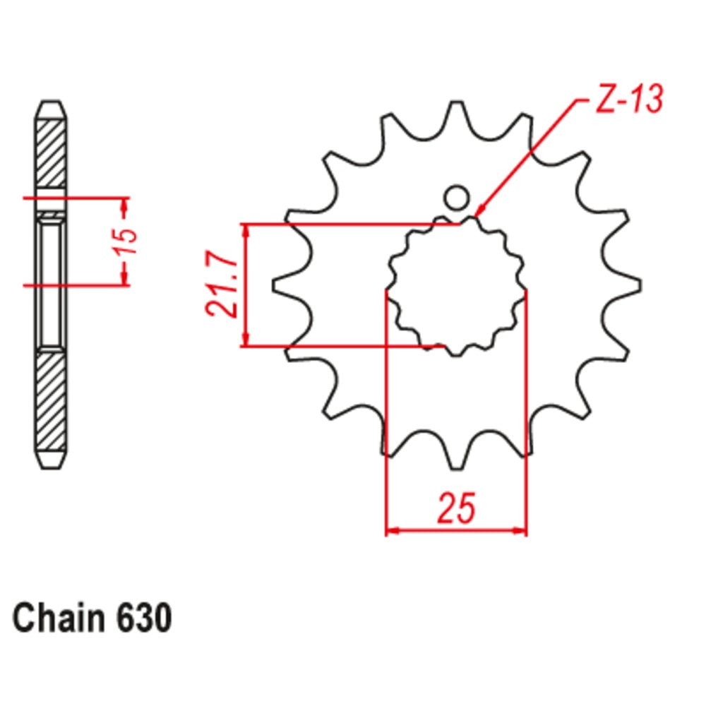 14T - Front Sprocket - Z650;Z750