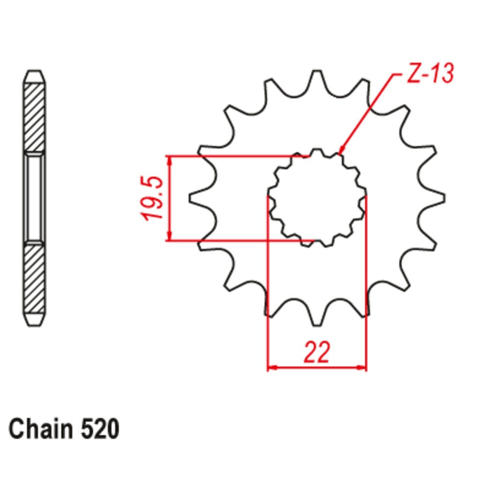 11T - Front Sprocket - Suzuki