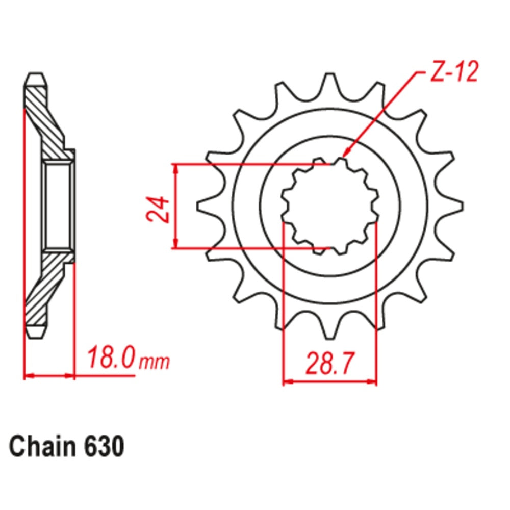 15T - Front Sprocket - ZX1100