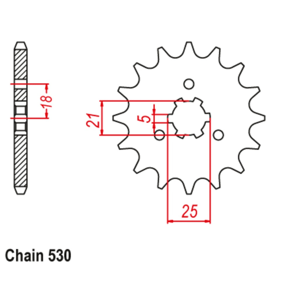 16T - Front Sprocket - Suzuki
