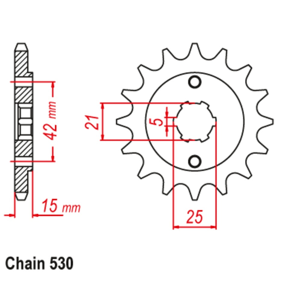 14T - Front Sprocket - Ducati 500 SL Pantah Sports