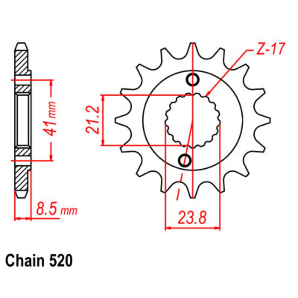 14T - Front Sprocket - Honda