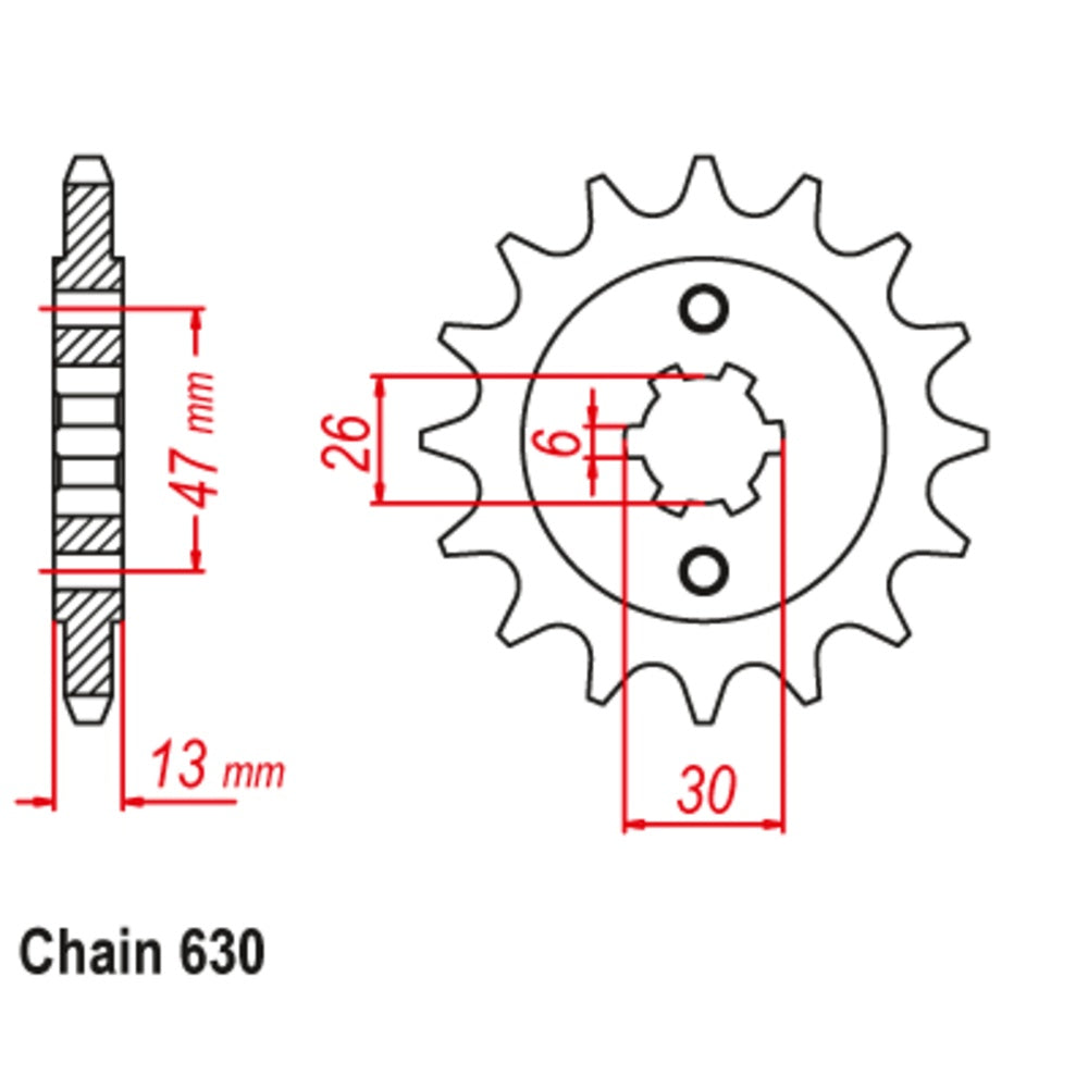 16T - Front Sprocket - Yamaha