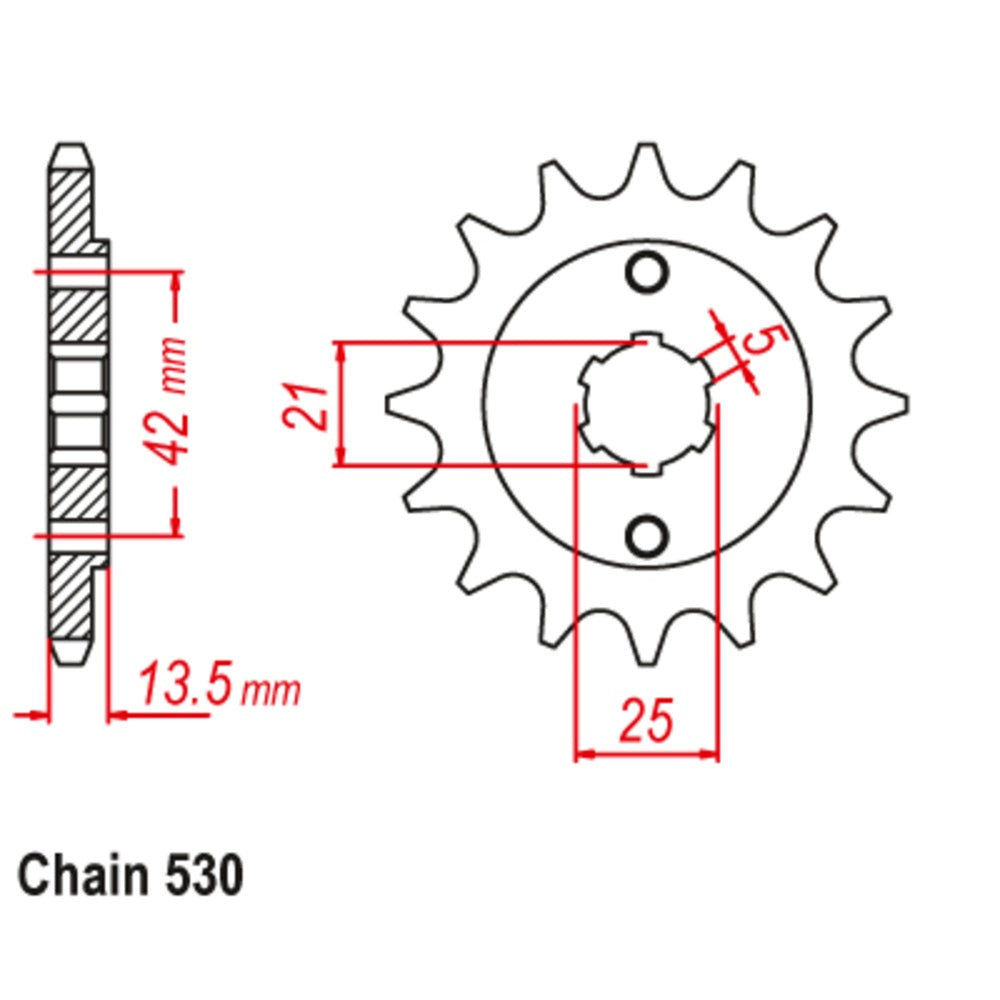 15T - Front Sprocket - Ducati