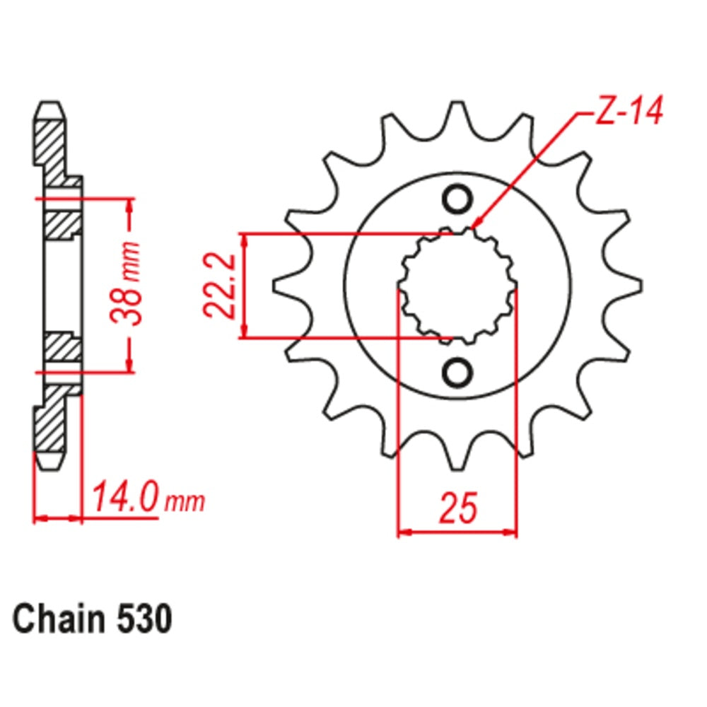 15T - Front Sprocket - Cagiva 900 Elephant/900 Grand Canyon