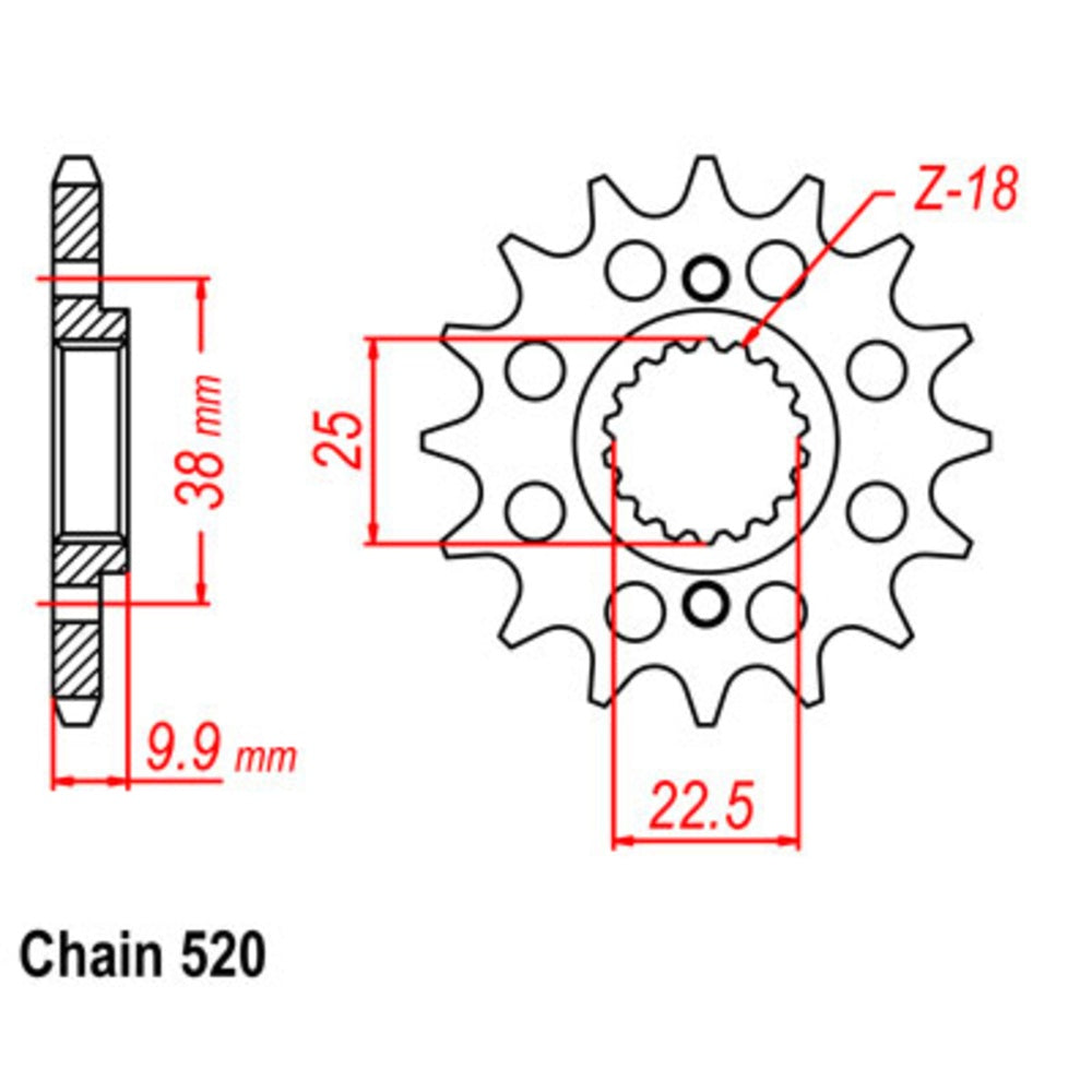 15T - Front Sprocket - BMW