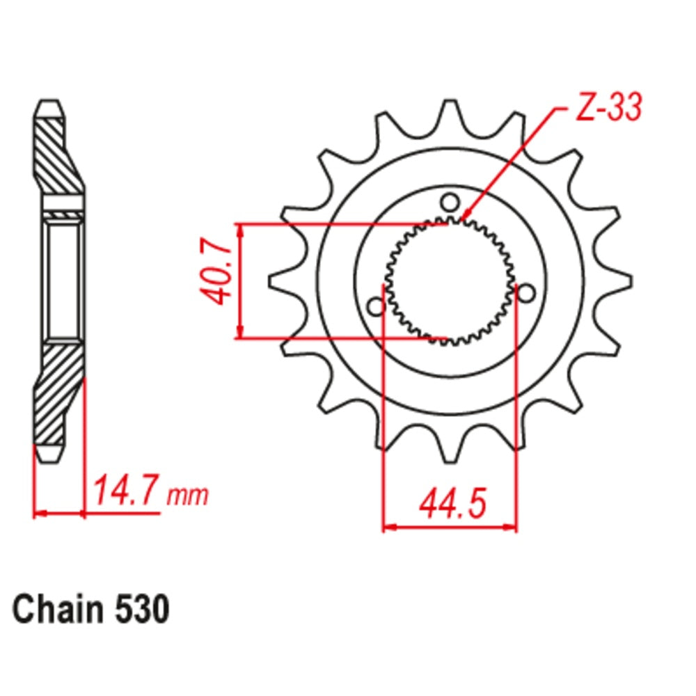 21T - Front Sprocket - Harley