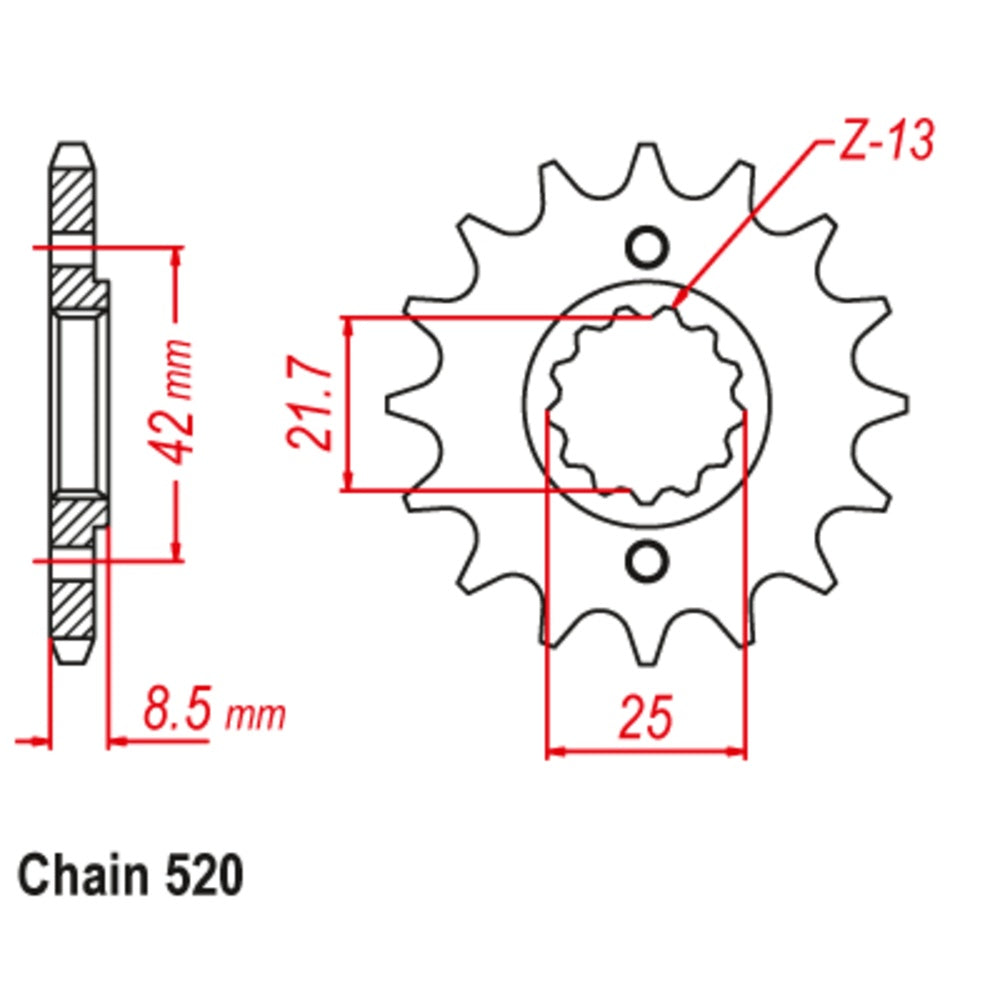 14T - Front Sprocket - Kawasaki