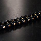 RK CHAIN 520GXW - 120 LINK - BLACK/GOLD