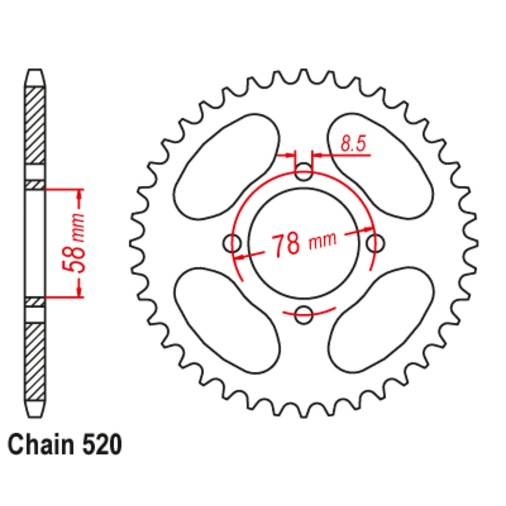 35T - Rear Sprocket - Suzuki