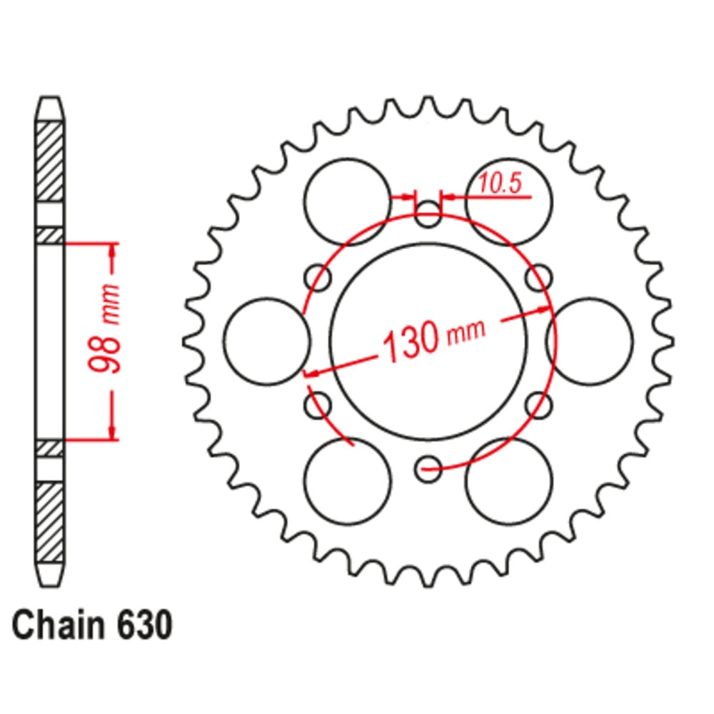 35T - Rear Sprocket - Kawasaki