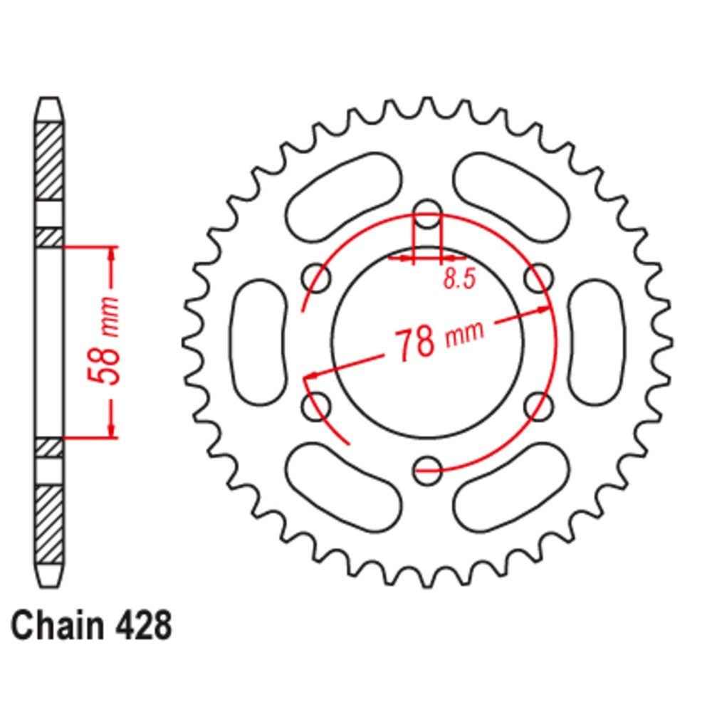 37T - Rear Sprocket - Kawasaki