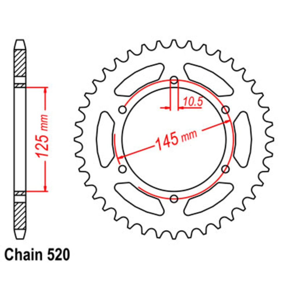 46T - Rear Sprocket - Yamaha