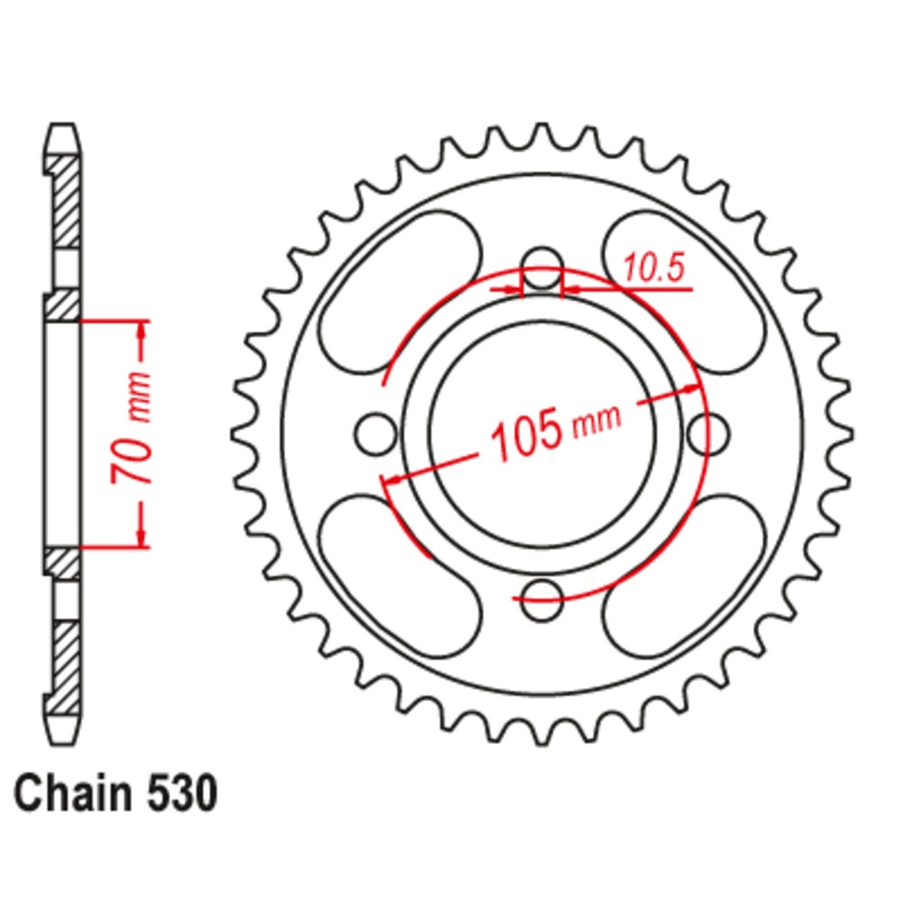 38T - Rear Sprocket - Honda