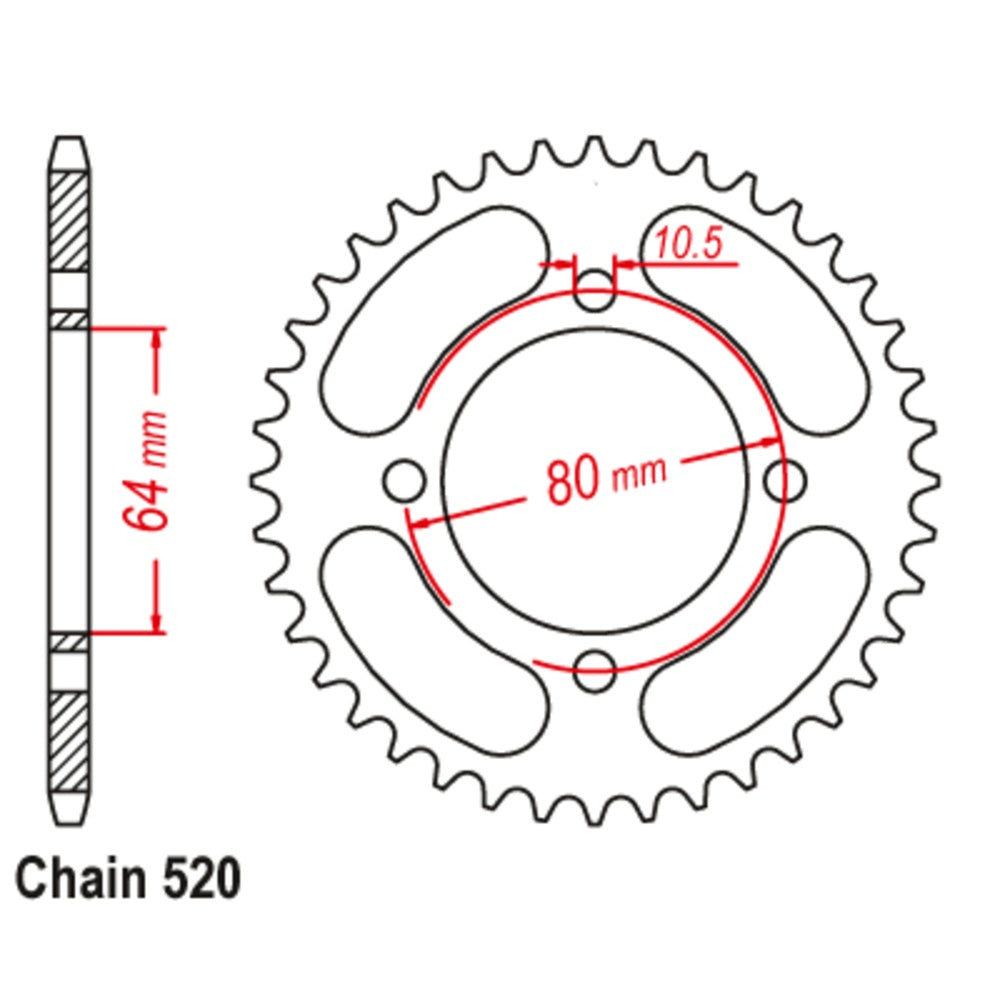 32T - Rear Sprocket - Yamaha