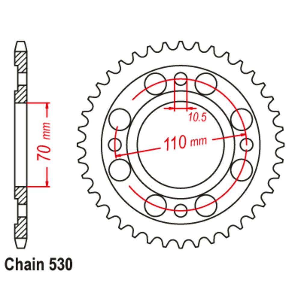 41T - Rear Sprocket - Honda