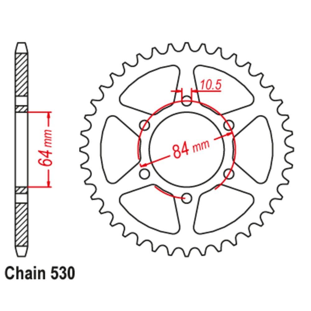 45T - Rear Sprocket - Suzuki