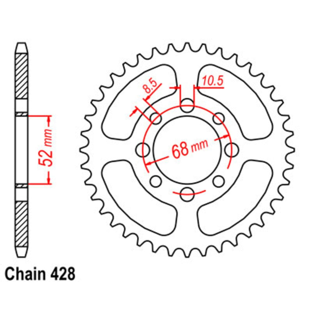 37T - Rear Sprocket - Suzuki