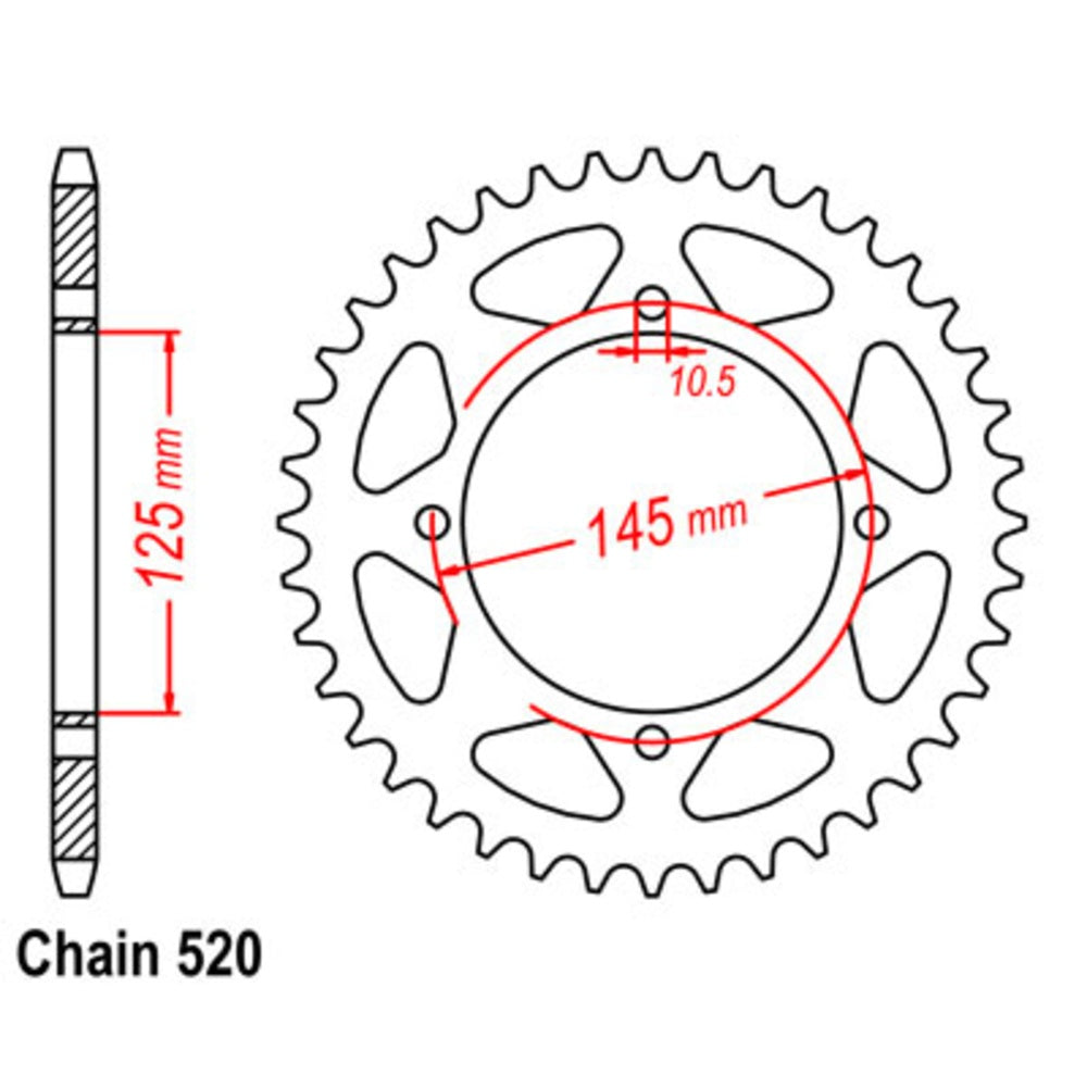 46T - Rear Sprocket - Yamaha