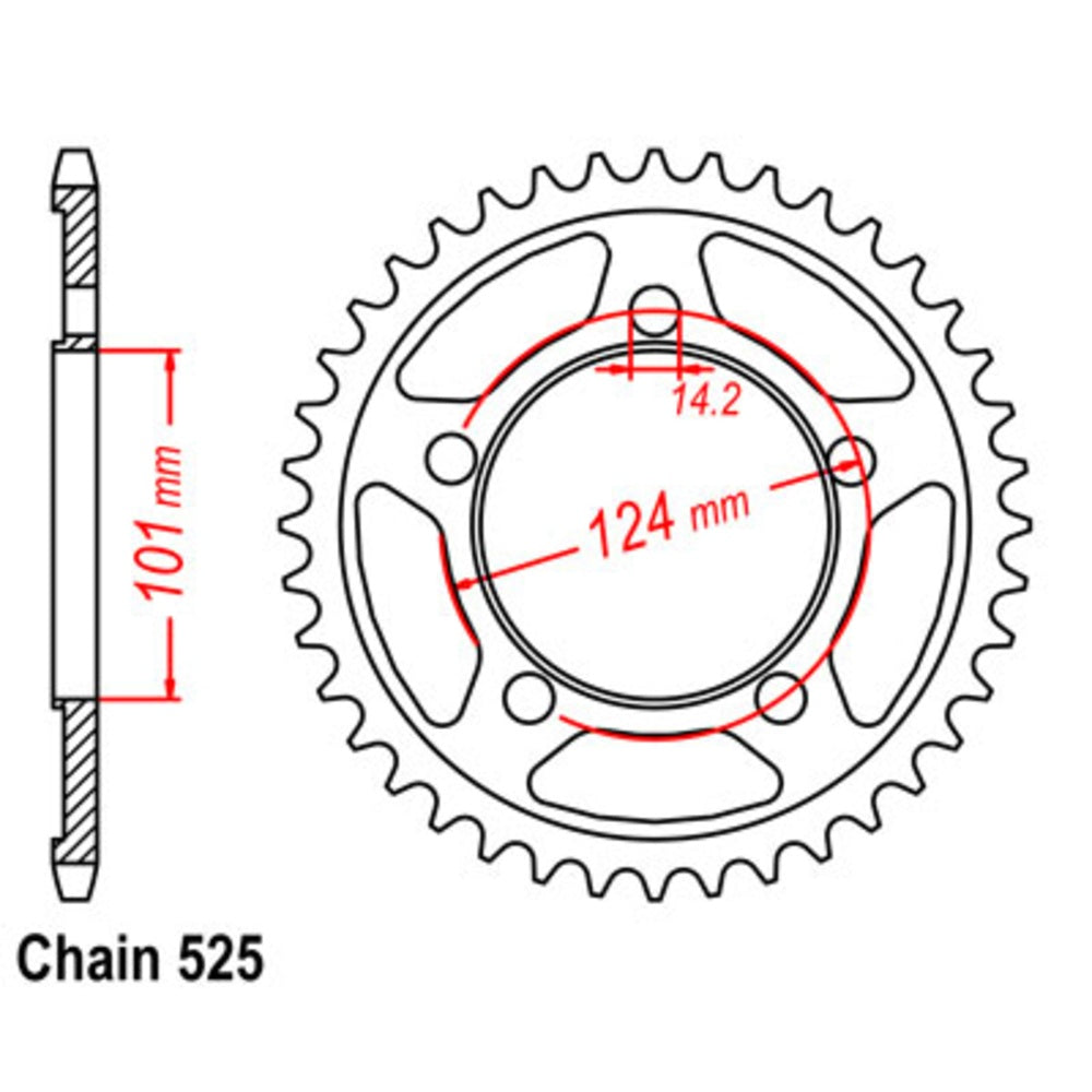 37T - Rear Sprocket - KTM 950/990