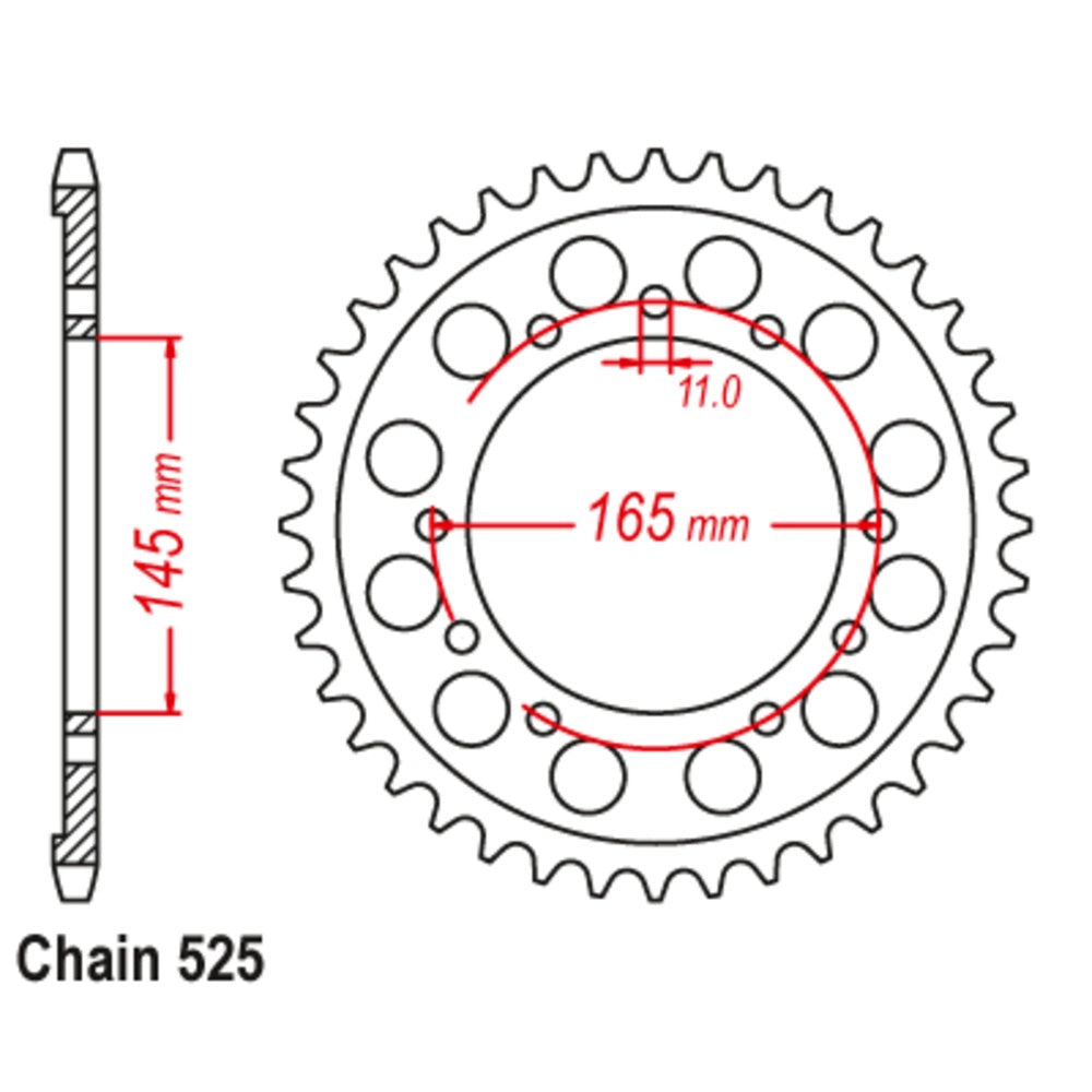 45T - Rear Sprocket - Honda