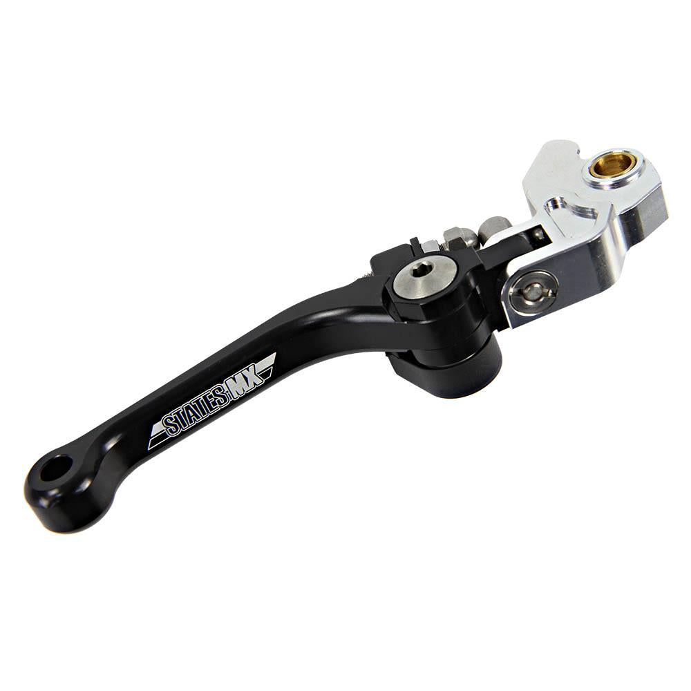 STATES MX BRAKE LEVER - FOLD/FLEX - YAMAHA/SUZUKI/KAWASAKI - BLACK