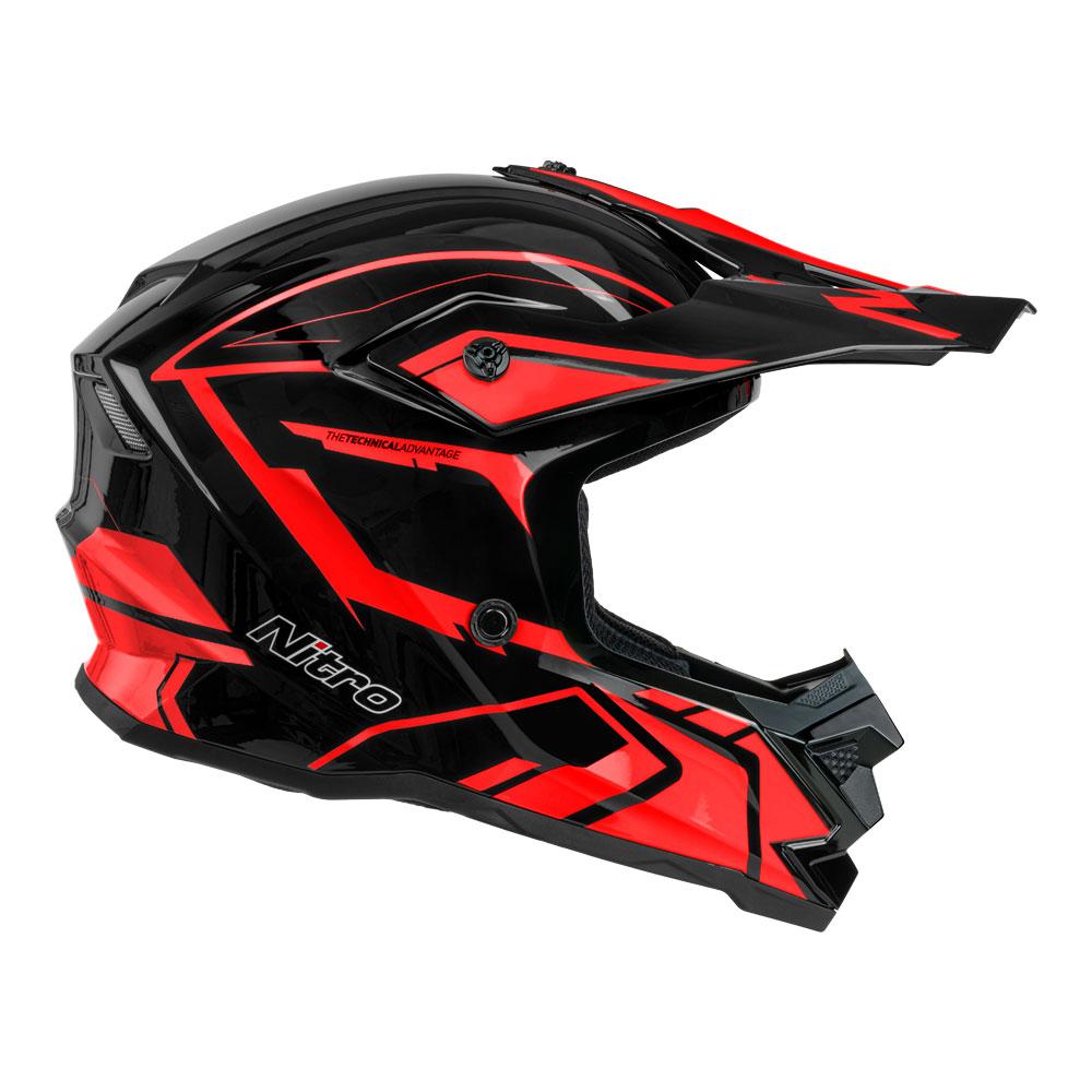 NITRO MX710 YOUTH SHARD II RED/BLACK