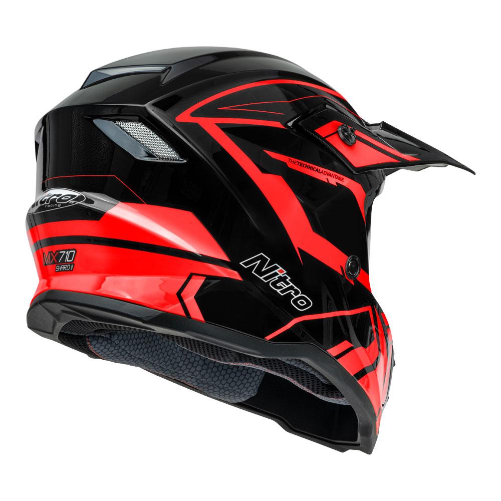 NITRO MX710 YOUTH SHARD II RED/BLACK