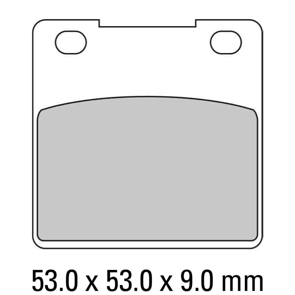 FERODO Brake Disc Pad Set - FDB338 P Platinum Compound - Non Sinter for Road or Competition